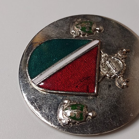 Large Coat Of Arms Pendant On Very Heavy 27.5 Inch Chain - Picture 3 of 14